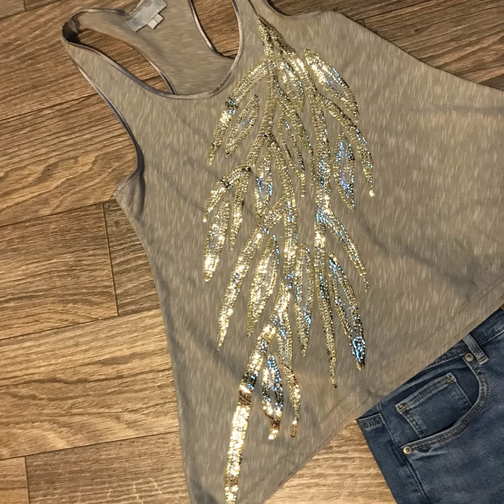 ⭐️ Sequined Racerback Tank ⭐️ - Picture 2 of 5